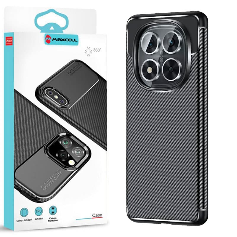 Husa AutoFocus » Xiaomi Redmi Note 14 Pro 5G, Carbon Texture, TPU, Black 1