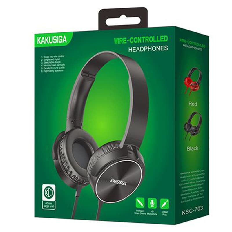 Kaku (KSC-703) - Casti cu Fir, On Ear, 3.5mm, 1.2m cablu, Gaming, Black 1