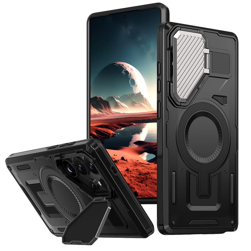 Husa UrbanMag » Samsung S25 Plus, Hybrid, Armor MagCase, CamBracket, Black 1
