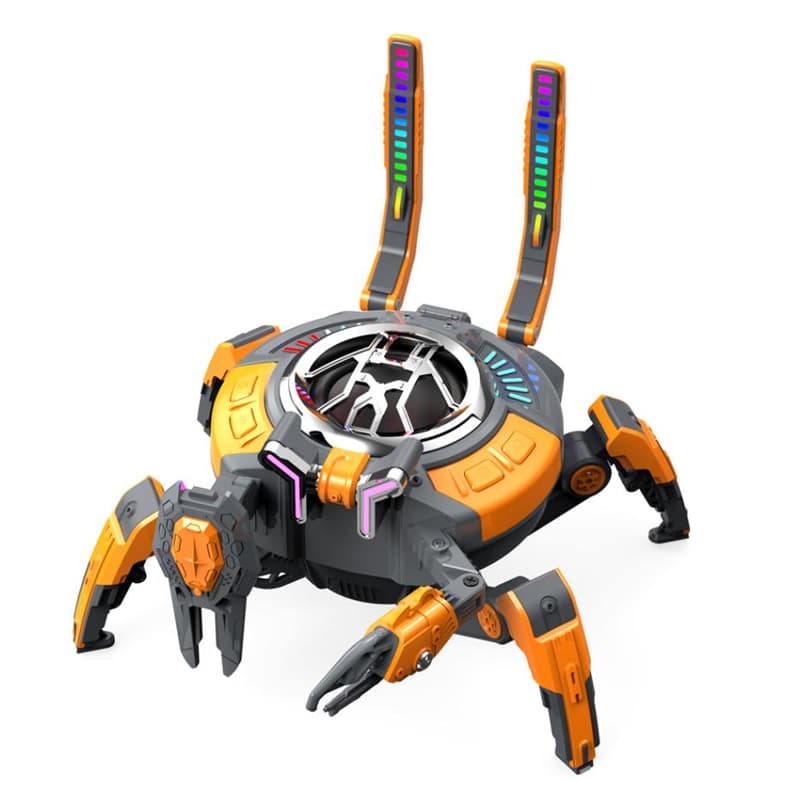 XO (F52) - Boxa Portabila, Wireless BT 5.0, 10W, Surround, 2500mAh, Crab Shape, Orange 1