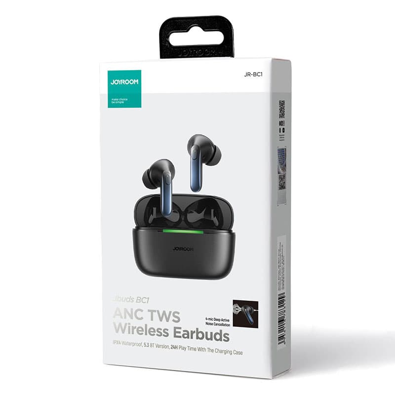 Joyroom (JR-BC1) - Casti Wireless, Ear Buds, BT 5.3, StandBy, 380mAh, Black 1
