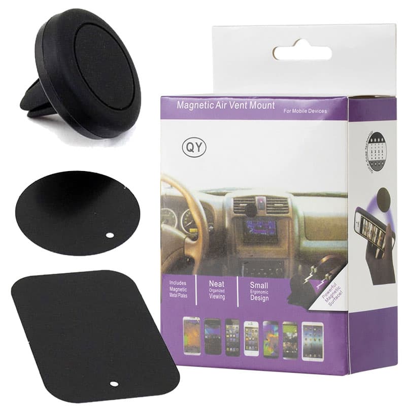 Maxcell (CMB04) - Suport Auto, Magnetic, montaj Ventilatie, Compact Size, Black 1