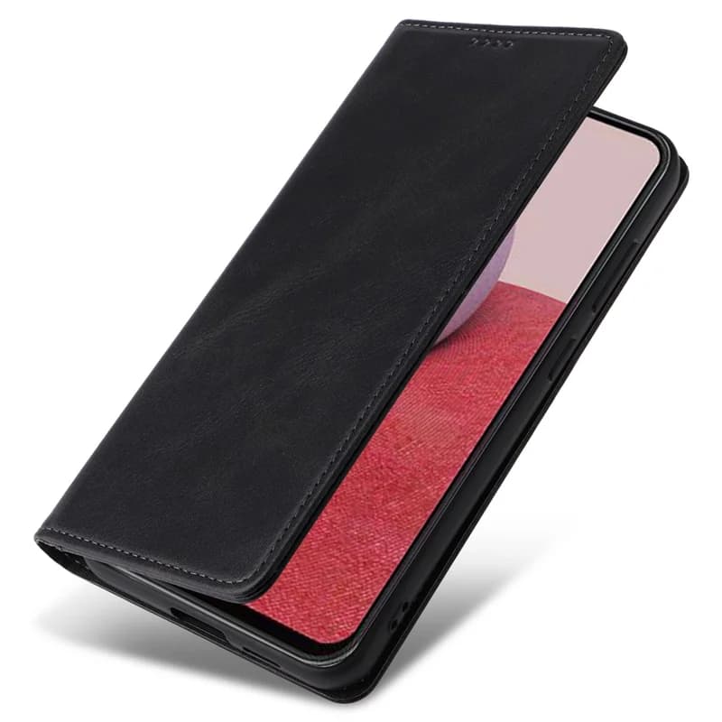 Husa Flip Leather » Samsung A17, Deluxe, Magnetic Wallet, Black