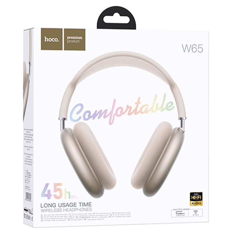 Hoco (W65) - Casti Wireless, Over Ear, BT 5.4, 45h StandBy, Star Color 1