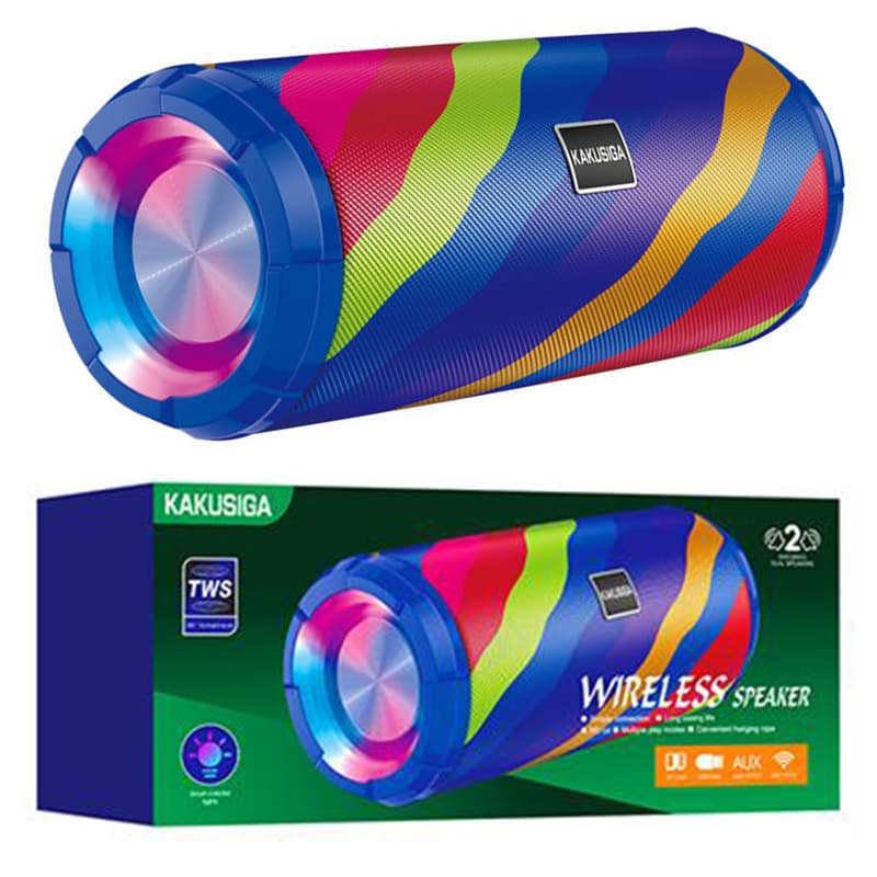 Kaku (KSC-609) - Boxa Portabila, 5W, 4H, 1800mAh, TF Card, FM, Rainbow Blue 1