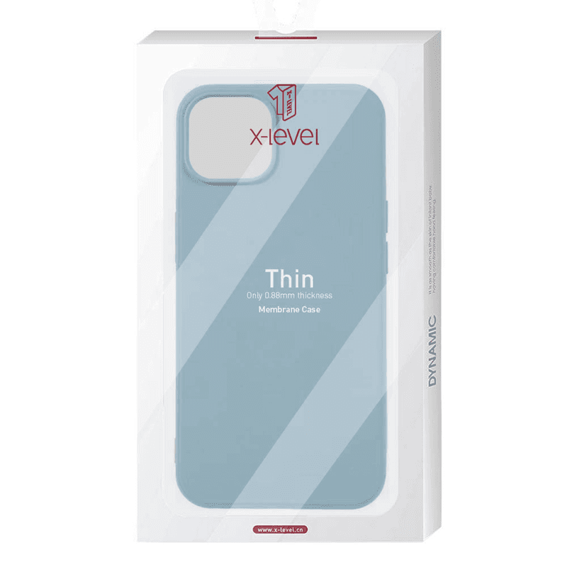 Husa X-Level Thin » iPhone 14 Pro - MicroFiber, Blue Grey 1