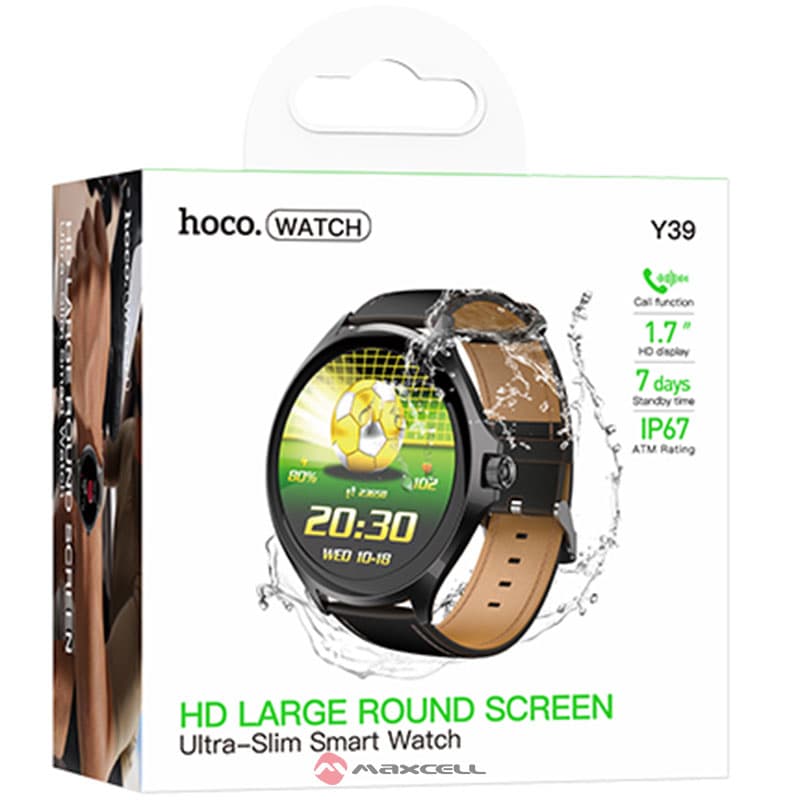 Hoco (Y39) - Ceas SmartWatch, BT 5.3, AMOLED, 300mAh, Black 1