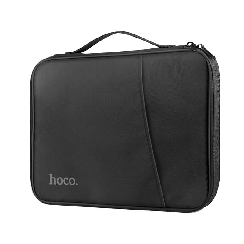 Hoco (GT2) - Geanta pentru laptOppo 10.9", din material textil, cu microfibra, Simple Series, Black