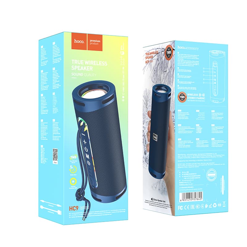 Hoco (HC9) - Boxa portabila, TWS, BT Wireless, Pulse Sport 2*5W, Blue 1