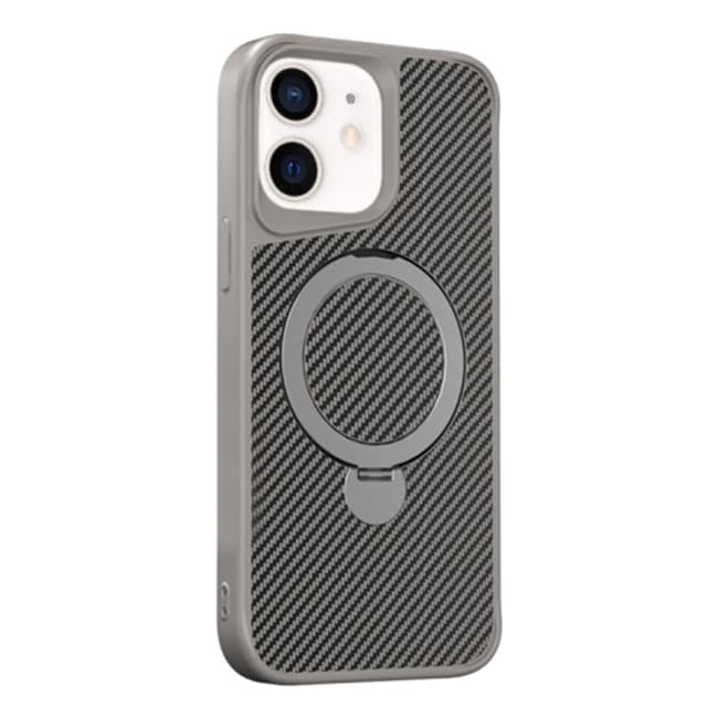 Husa MagStand » Samsung S25 Plus, MagCase Ring, Carbon, Grey 1