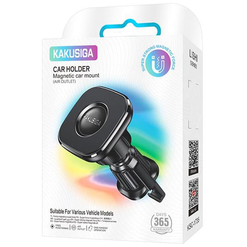 Kaku (KSC-1735) » Suport Auto, Magnetic, montaj Ventilatie, Pull Hook, Compact Size, Black 1