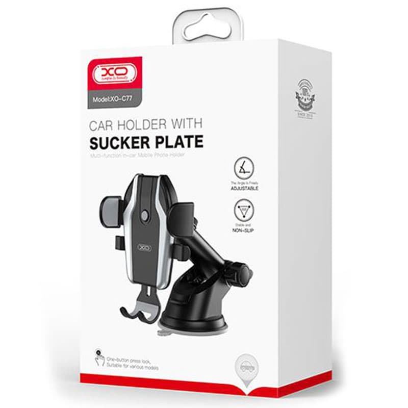 XO (C77) - Suport Auto, cu cleme laterale, montaj Bord, AutoGravity, MultiAngle, Black 1