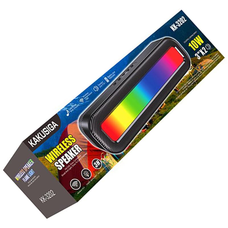 Kaku (KK-3202) - Boxa Portabila, Wireless BT 5.0, iluminare LED ambient, 10W, 1500mAh, Black 1