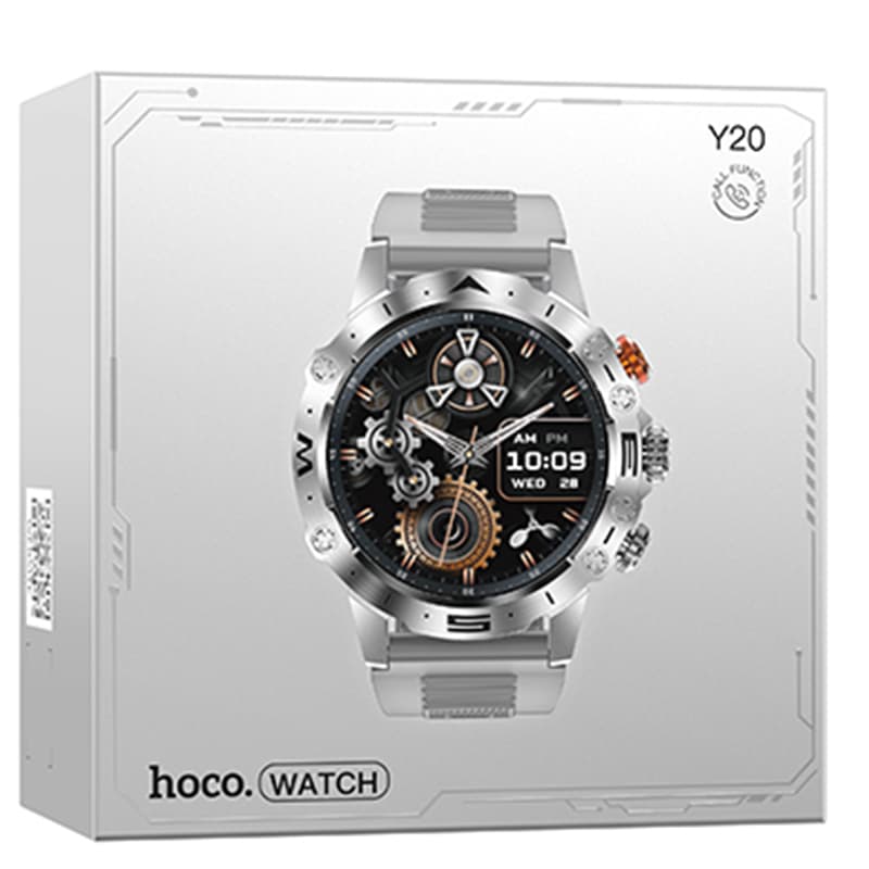 Hoco (Y20) - SmartWatch, 1.53", RAM128KB, Call Function, 300mAh, Silver 1