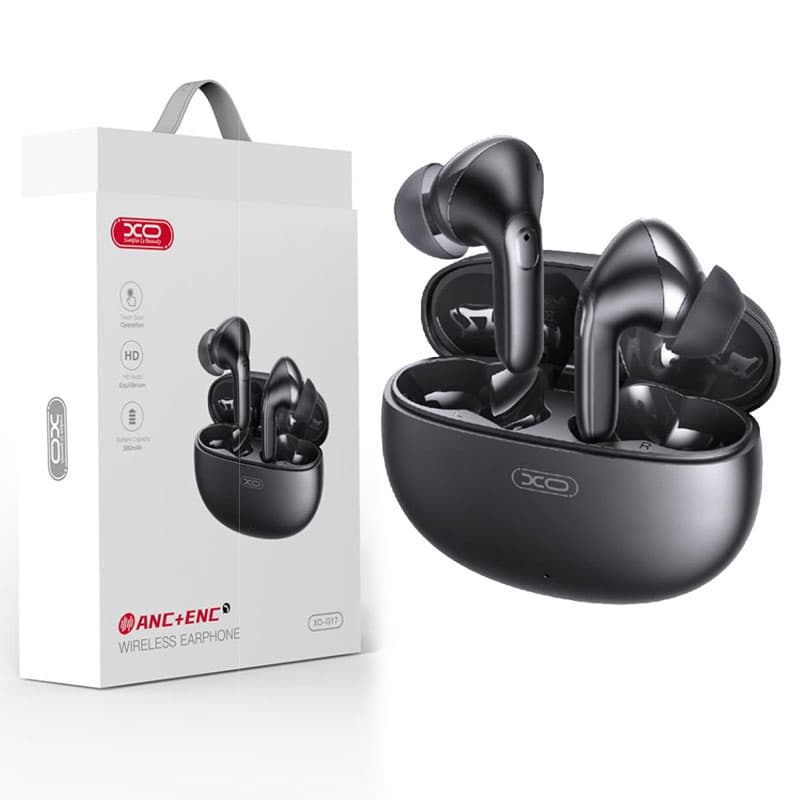XO (G17) - Casti Wireless, Ear Buds, BT 5.3, 180h StandBy, 380mAh, ENC Noise, Avatar, Black 1