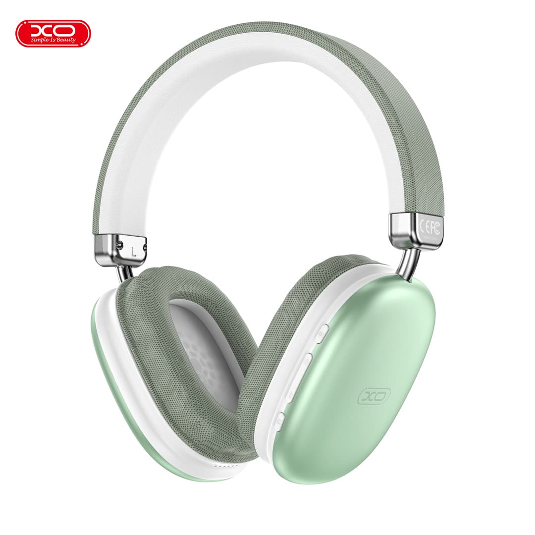 XO (BE45) - Casti Wireless, On-Ear, BT 5.3, 400mAh, comenzi functii, Ambinet Light, Green 1