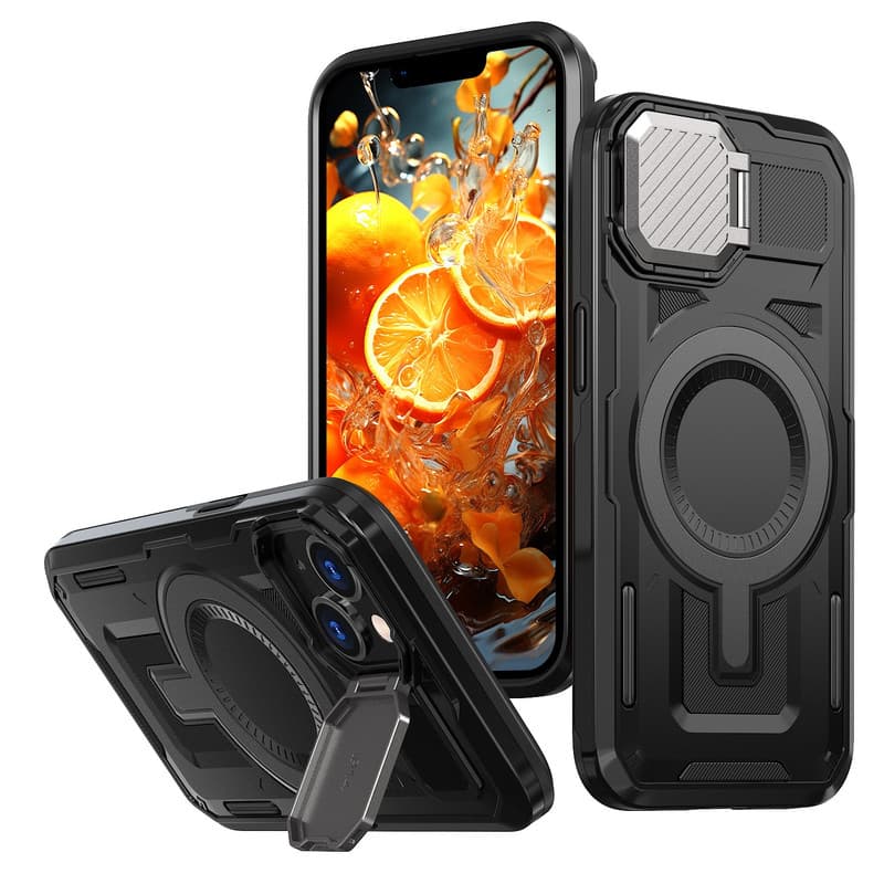 Husa UrbanMag » iPhone 16e, Hybrid, Armor MagCase, CamBracket, Black 1