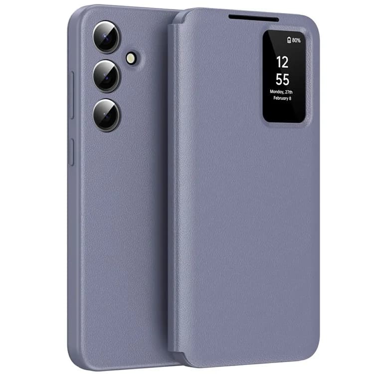 Husa Flip Smart » Samsung Z Fold6, Magnetic View, Wallet, Lila Grey 1