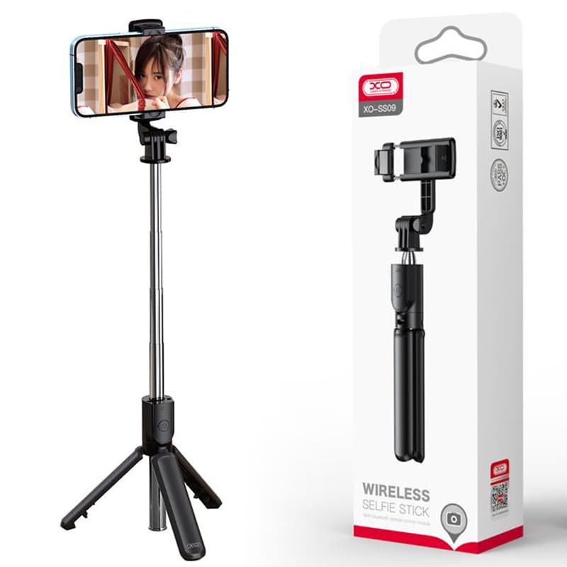 XO (SS09) - Suport Stand, tiPhone Selfie, pentru telefon, brat telescopic, TriPhoneods, Multifunction, Black 1