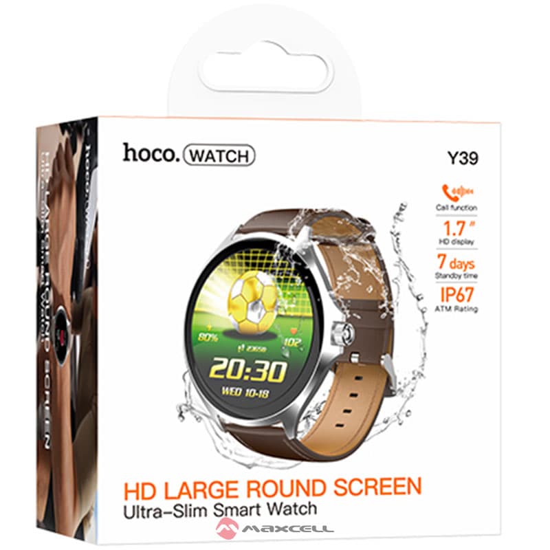 Hoco (Y39) - Ceas SmartWatch, BT 5.3, AMOLED, 300mAh, Silver 1
