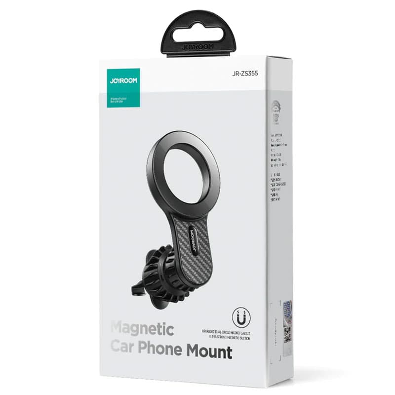 Joyroom (JR-ZS355) - Suport Auto, Magnetic, montaj Ventilatie, MultiAngle, PullCliPhone, Black 1