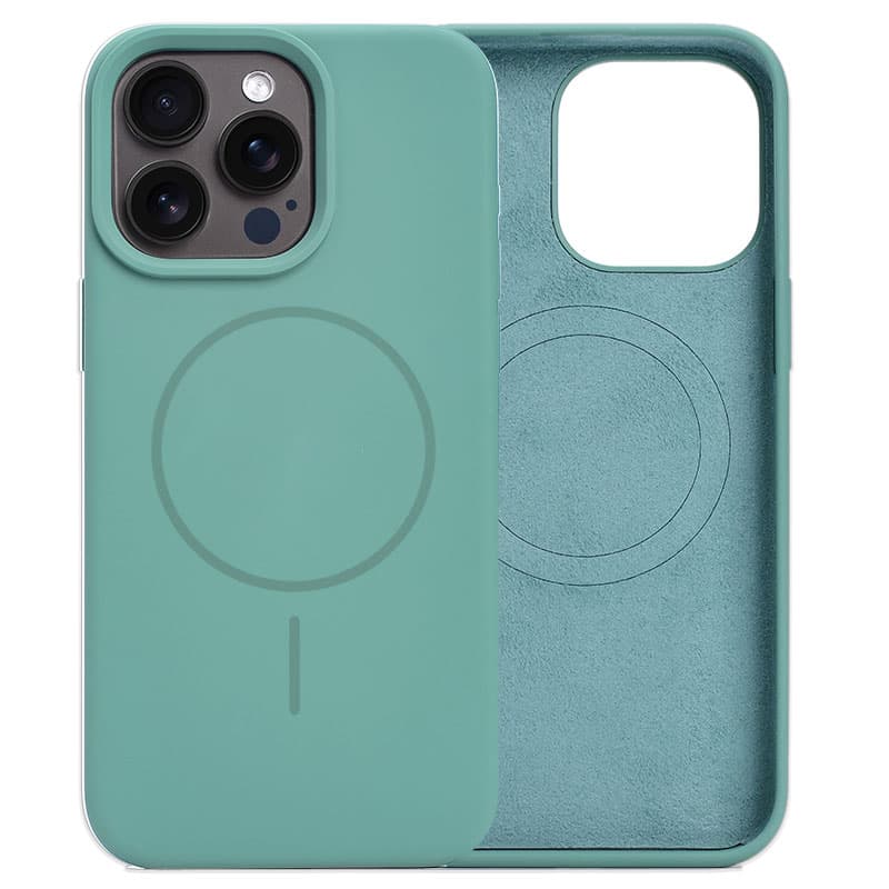 Husa MagThin » iPhone 15, Smooth Soft » MagSafe, Green 1