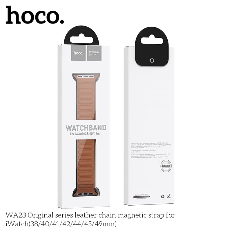 Hoco (WA24) - Curea metalica, Universal Size (42/44/45/49mm) - Original Chain, BROWN