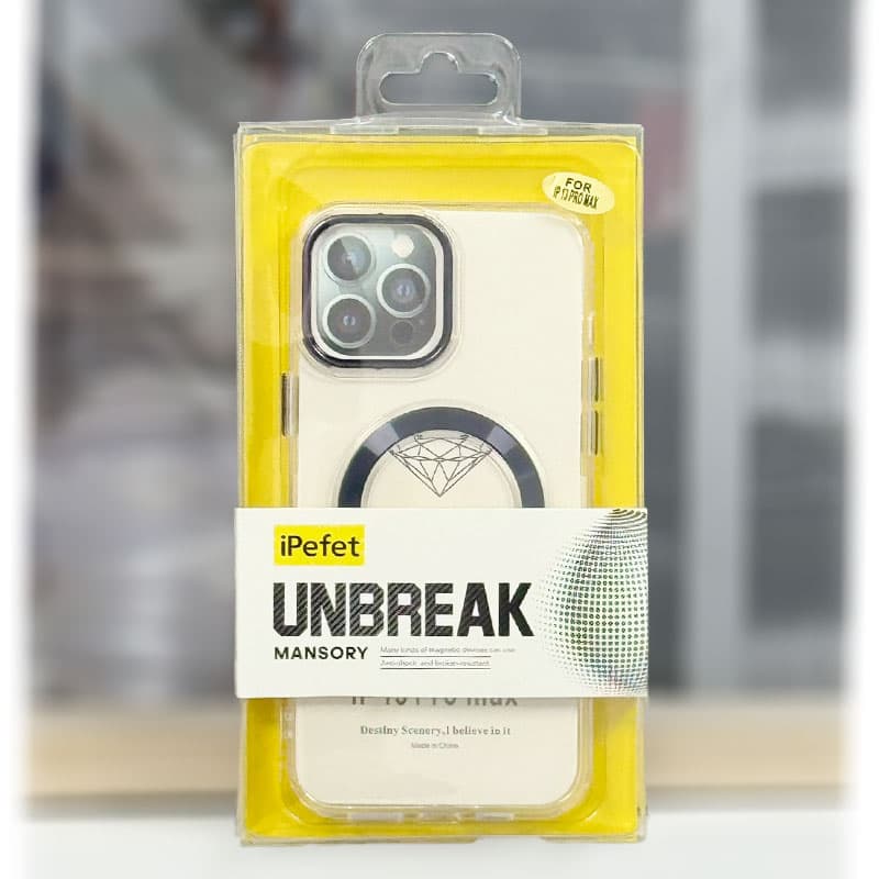 Husa iPefet Clear » iPhone 14 Pro, AntiDrOppo cu MagSafe, Acryl, Purple 1