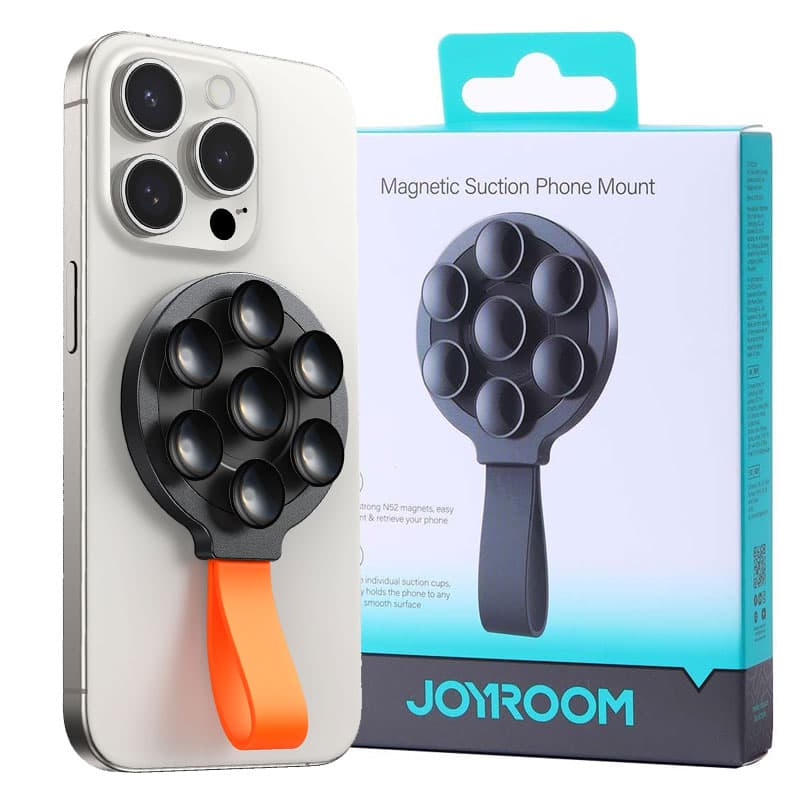 Joyroom (JR-ZS393) Suport auto, fixare Bord/Parbriz cu mini ventuze, Orange 1