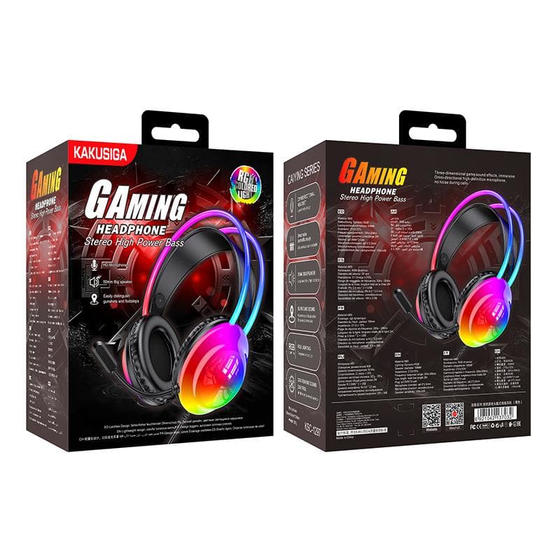 Kaku (KSC-1297) - Casti cu Fir, On Ear, 3.5mm, 2m cablu, Gaming, Light Ambient, Black 1