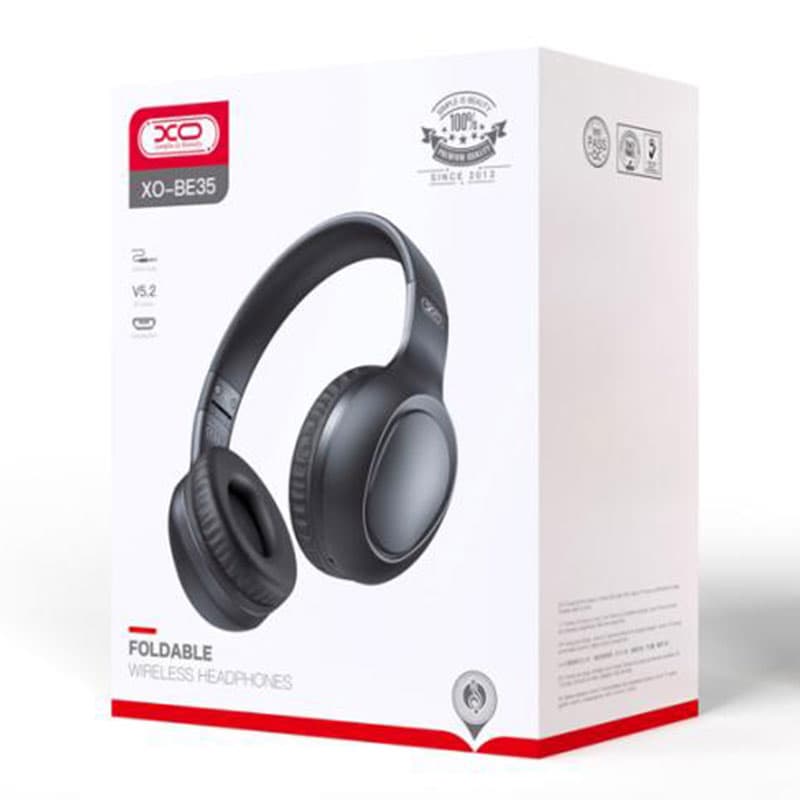 XO (BE35) - Casti Wireless, Over Ear, BT 5.2, 100h StandBy, Gaming, Elegant, Black 1