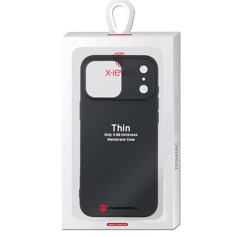 Husa X-Level Thin » iPhone 17 Pro, Thin Series, SoftTouch, Black 1