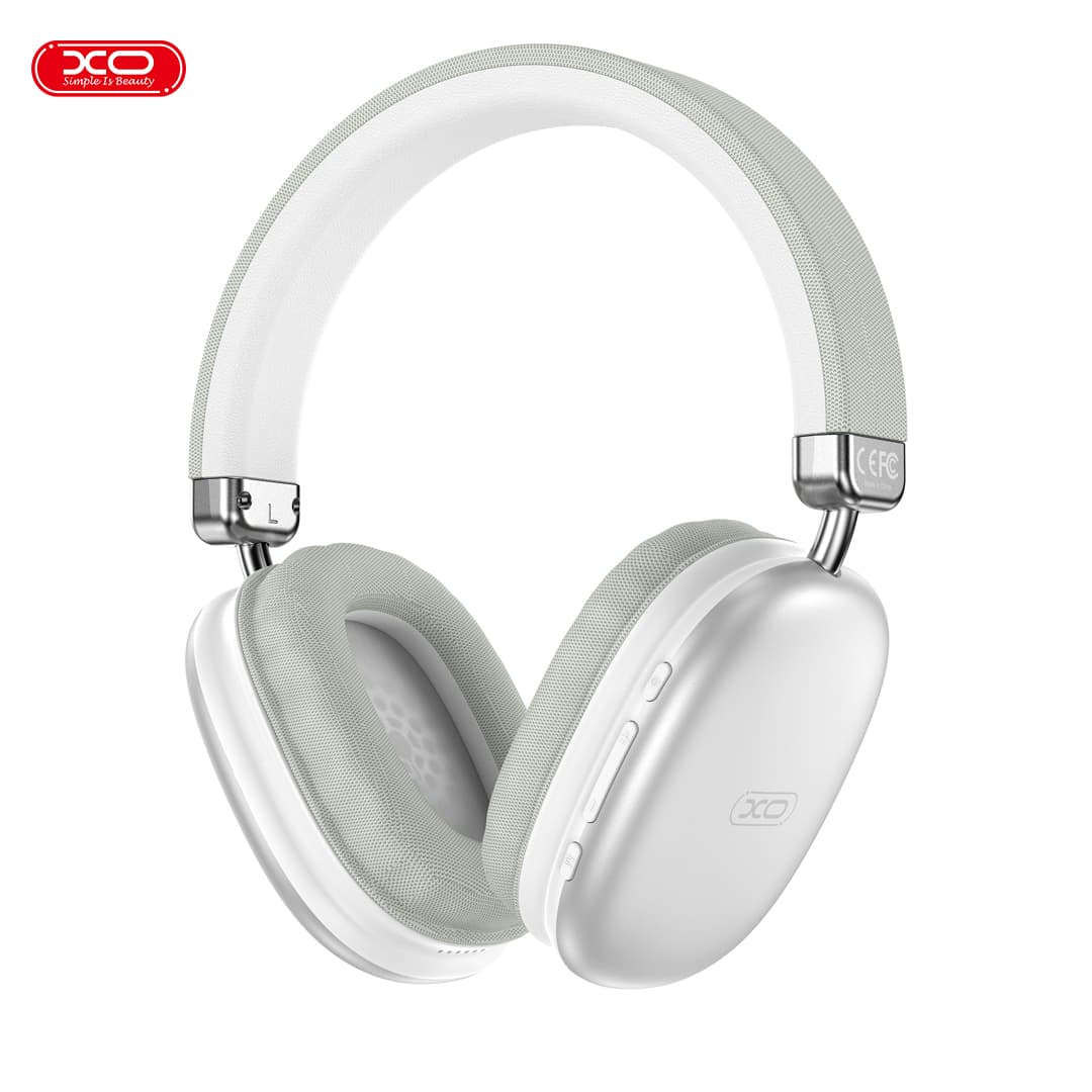 XO (BE45) - Casti Wireless, On-Ear, BT 5.3, 400mAh, comenzi functii, Ambinet Light, Silver 1