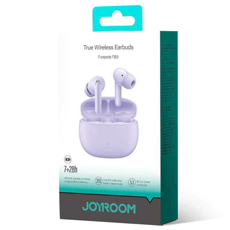 Joyroom (JR-FB3) - Casti Wireless, Ear Buds, BT, StandBy, White 1