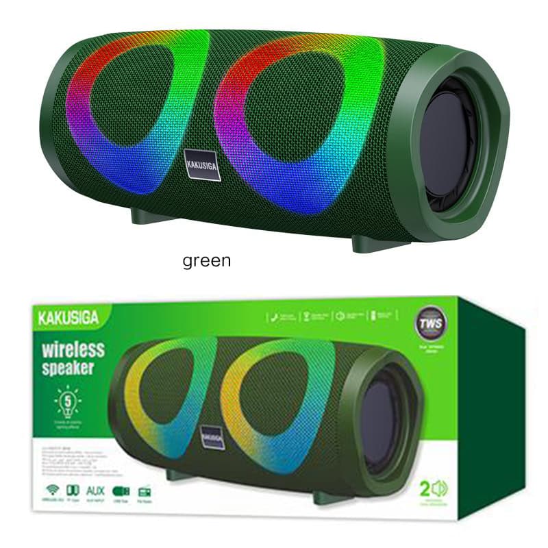 Kaku (KSC-615) - Boxa Portabila, 10W, 4H, 1800mAh, TF Card, FM, GREEN 1
