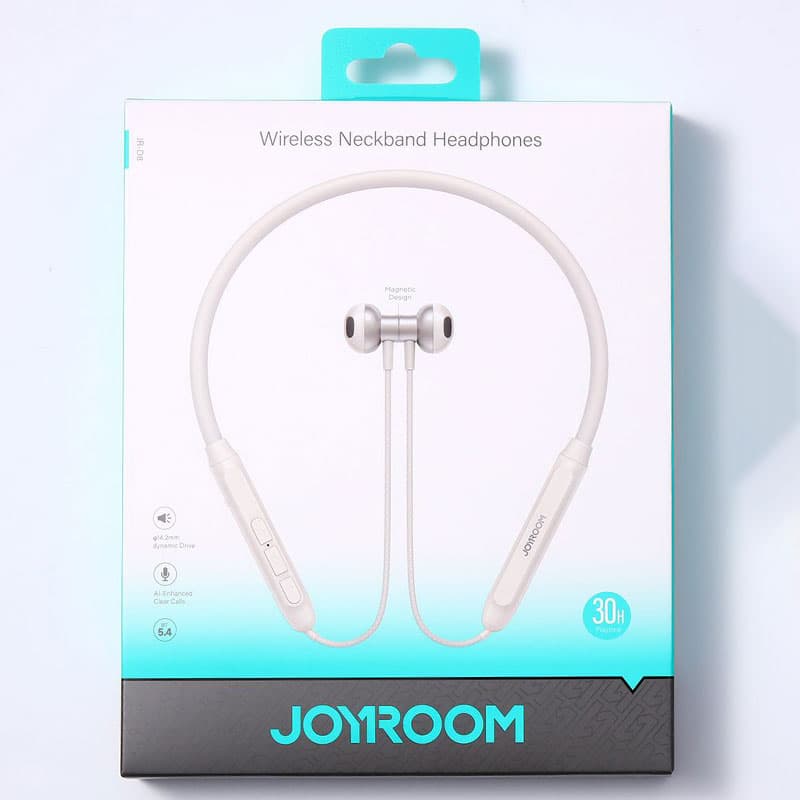 Joyroom (JR-D8) - Casti Wireless, InEar, Neck-Mount, BT 5.4, 170mAh, 30h, Creamy White 1