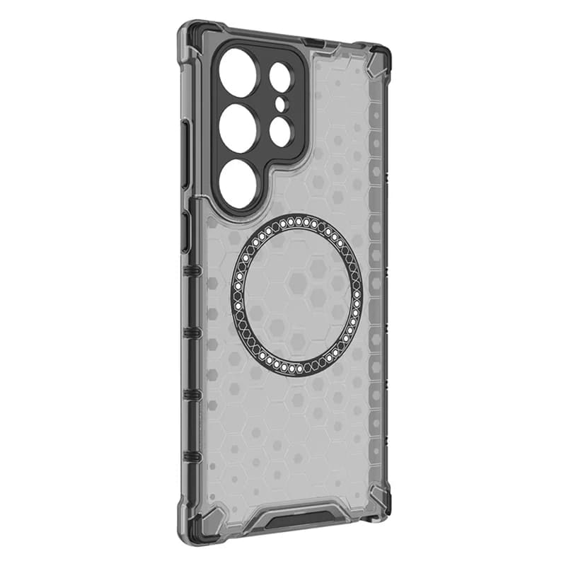 Husa HoneyComb » Samsung S25 Ultra, Magnet MagCase, AntiDrOppo Corners, Grey 1