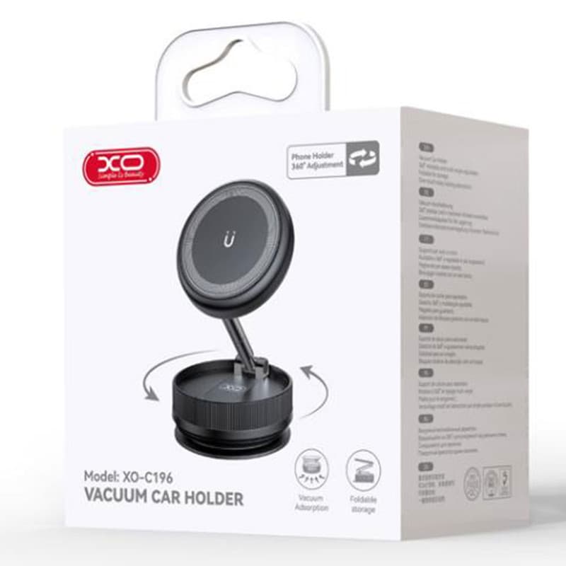 XO (C196) » Suport Auto, Magnetic, montaj Bord, Suction Cup, Pliabil, MultiAngle, Black 1