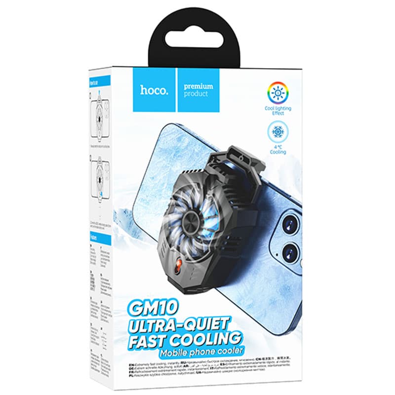 Hoco (GM10) - Cooler pentru spate telefon mobil, racire Ultra-Fast Cooling, Black 1