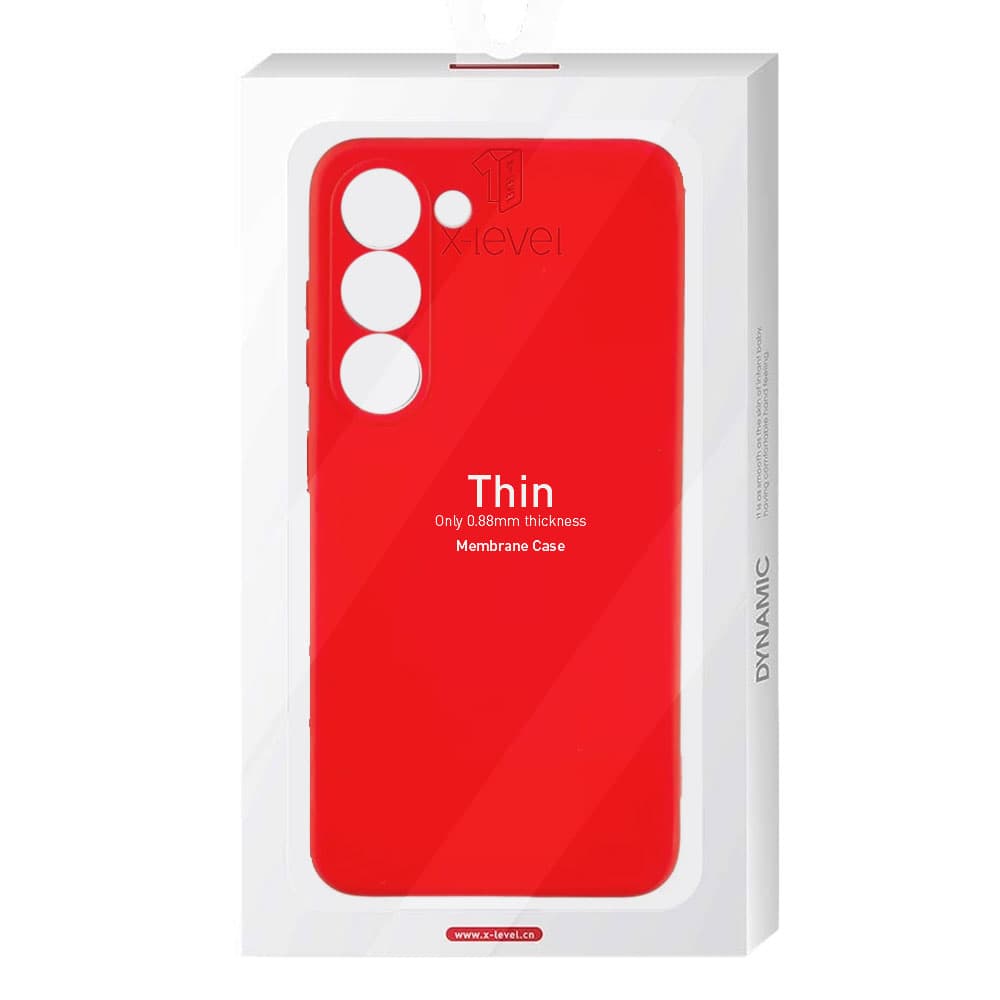 Husa X-Level Thin » Samsung A10 - MicroFiber, Red 1