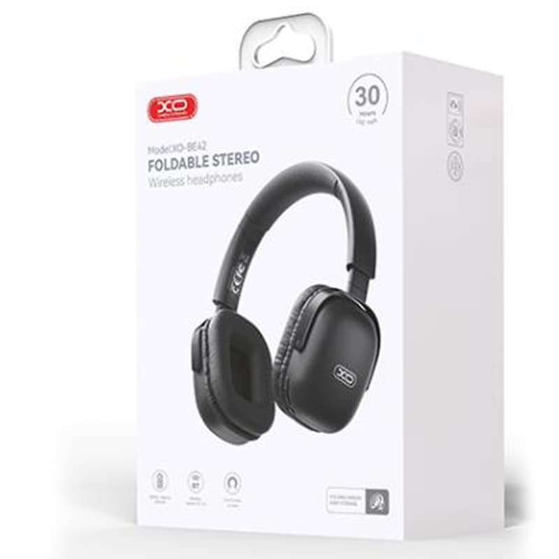 XO (BE42) - Casti Wireless, On Ear, BT 5.3, 300mAh, Black 1