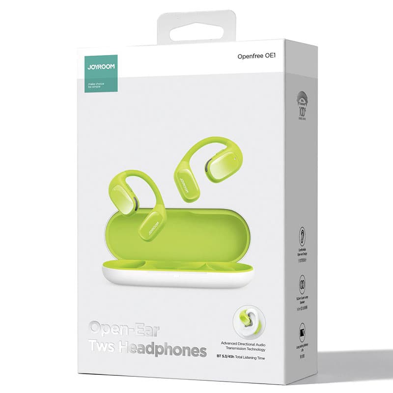 Joyroom (JR-OE1) - Casti Wireless, Open Ear, BT 5.3, 120h StandBy, 600mAh, Green 1