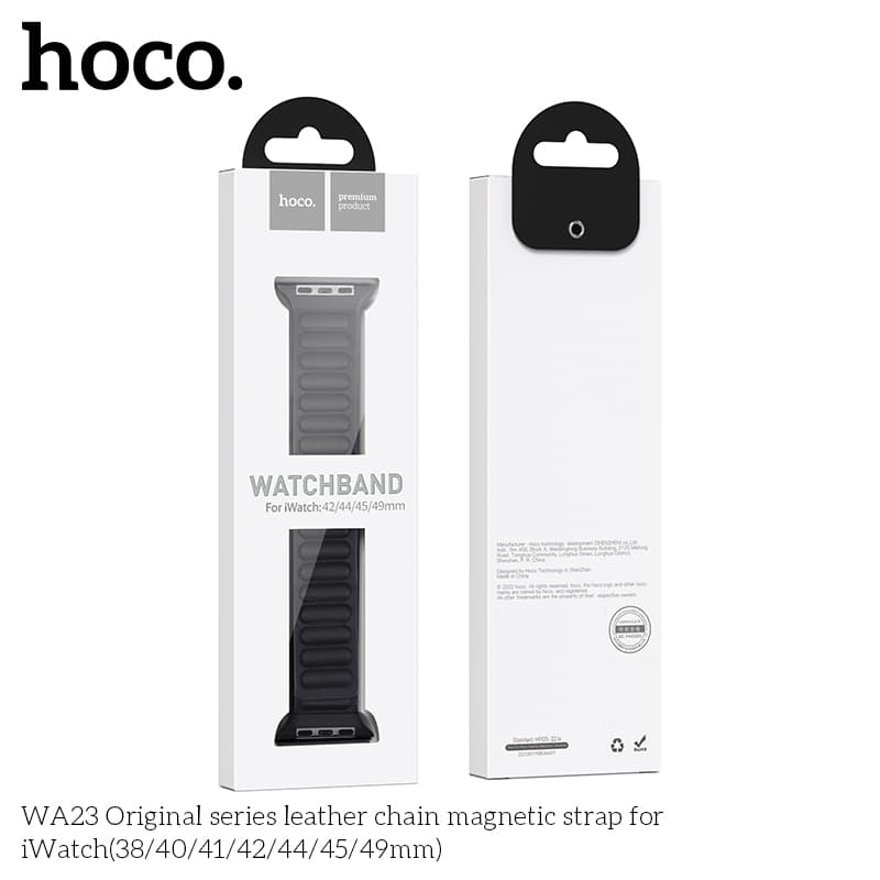 Hoco (WA24) - Curea metalica, Universal Size (42/44/45/49mm) - Original Chain, CYAN