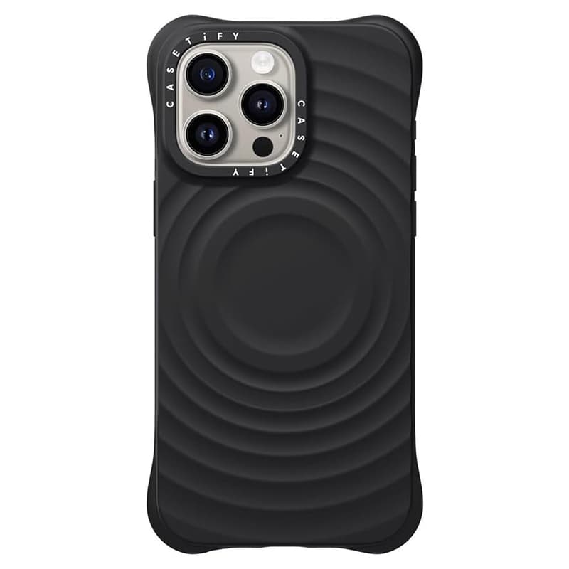 Husa Ripple » iPhone 16 Pro Max, Soft Skin, MagSafe, Deep Black 1