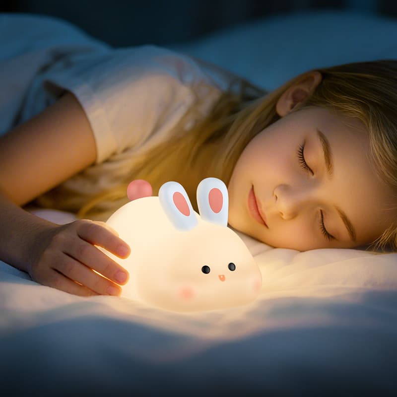 Hoco (HX16) » Lampa de veghe din silicon, 1200mAh, autonomie ~7h, 3 nivele de luminozitate, BigRabbit 1