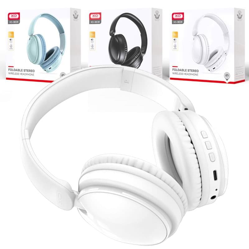 XO (BE36) - Casti Wireless, Over Ear, BT 5.0, 180h StandBy, Gaming, Crystal, White 1