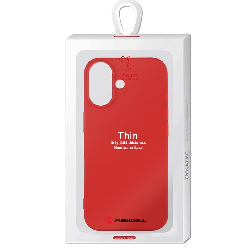Husa X-Level Thin » iPhone 17, Thin Series, SoftTouch, Red 1