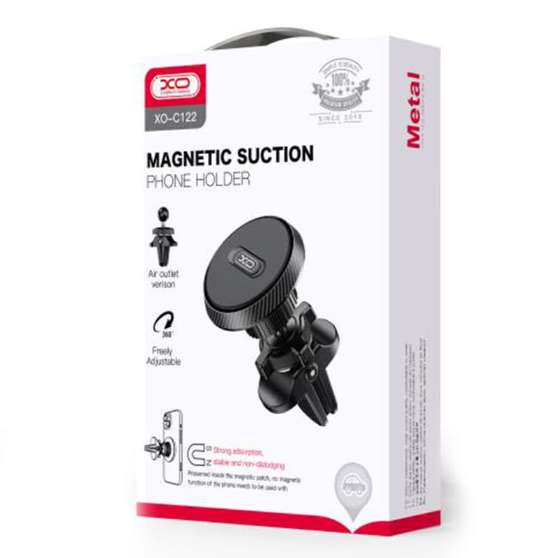 XO (C122) - Suport Auto, Magnetic, montaj Ventilatie, Round, MultiAngle, Lock Position, Black 1