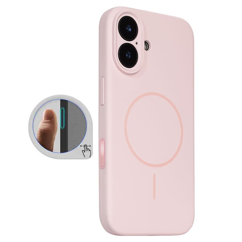 Husa MagThin » iPhone 16, SoftTouch, Camera Control, TPU, Light Pink 1