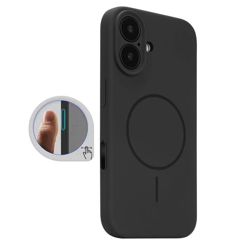 Husa MagThin » iPhone 16, SoftTouch, Camera Control, TPU, Deep Black 1